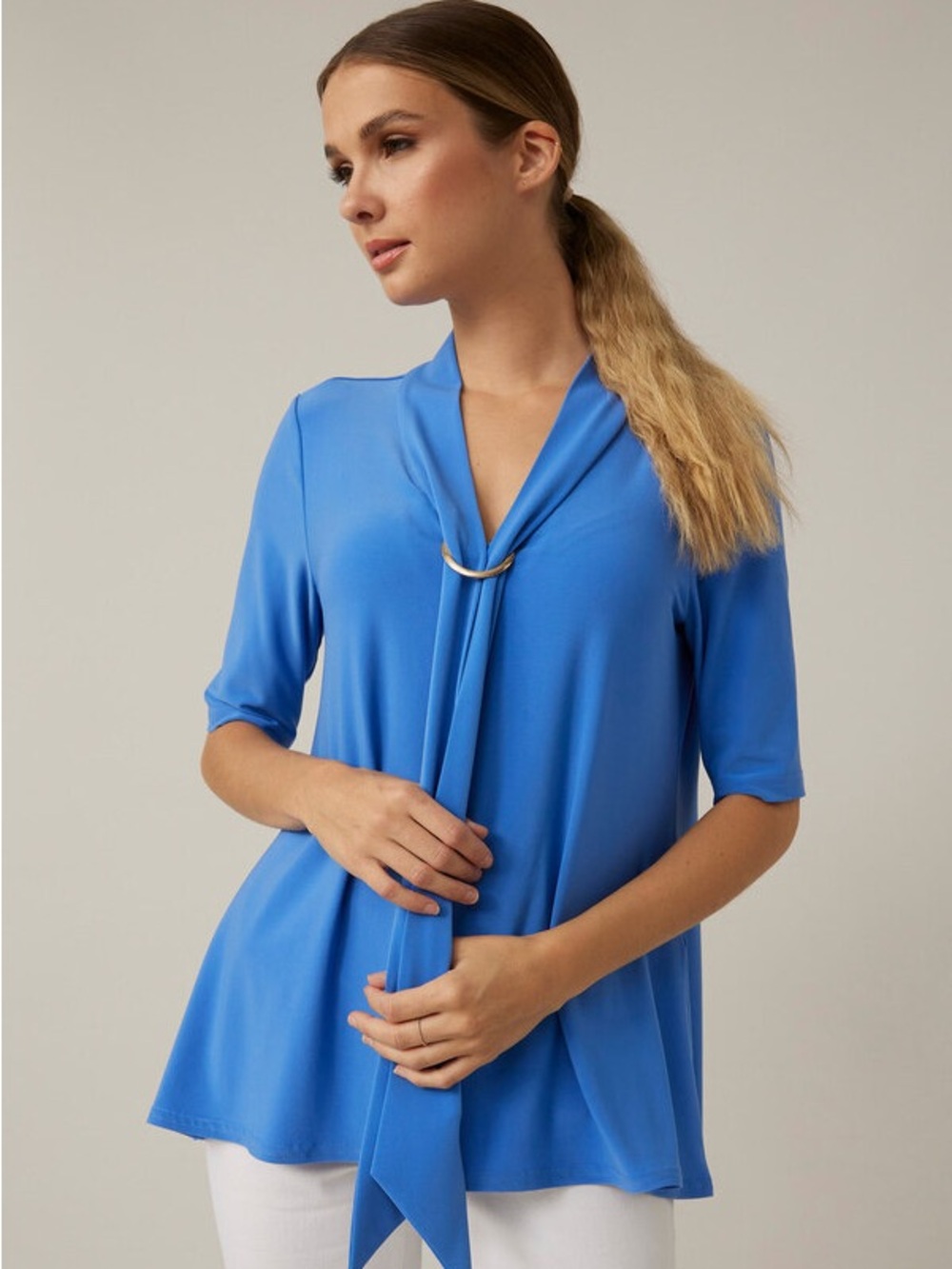 Joseph Ribkoff Tie-Neck Blouse